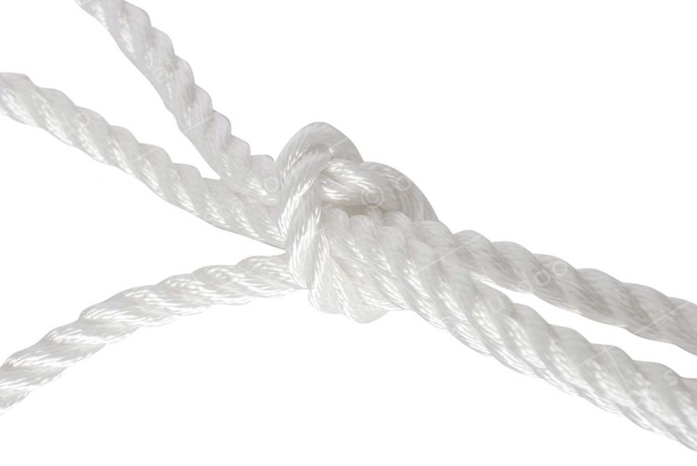 Privezna - sidrna vrv 12mm 10m bela