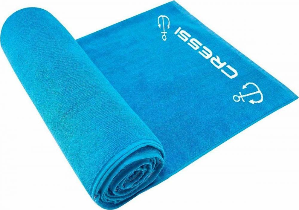 Cressi bombažna brisača za na plažo 90x180 cm oranžna
