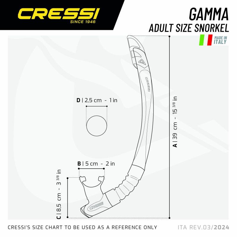 Cressi Gamma dihalka prozorna/modra