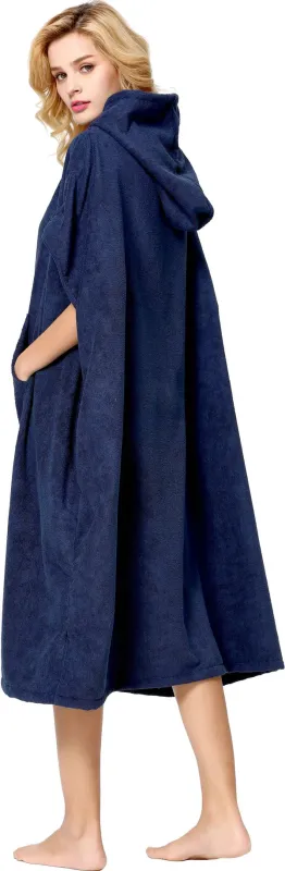 Cressi pončo brisača - kopalni plašč M/L navy modra