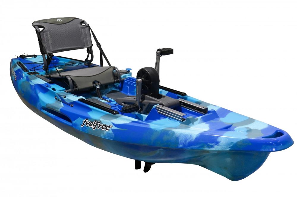 Kajak za ribolov Feelfree Moken 10 Pedaldrive Ocean Camo