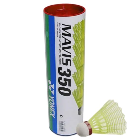 Badminton žogice Yonex MAVIS 350 hitra 1/6 rumena