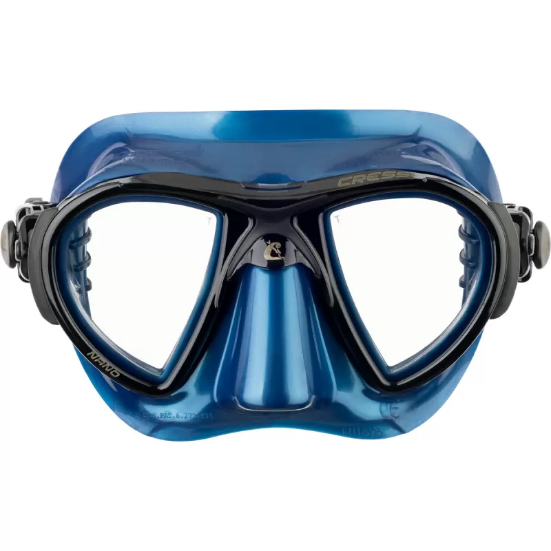 Cressi potapljaška maska Nano Blue metal