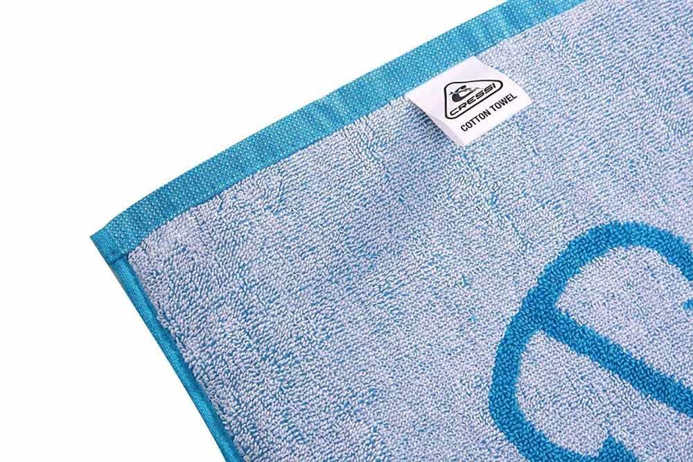 Cressi bombažna brisača za na plažo 180 x 90 cm svetlo modra