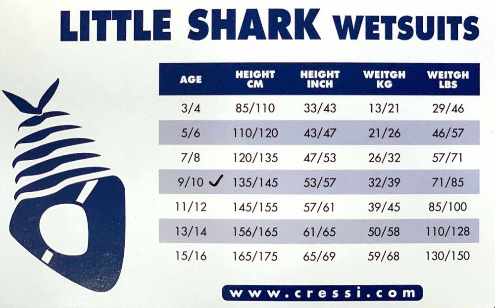 Cressi Little shark 2mm neopren za otroke roza 135-145cm