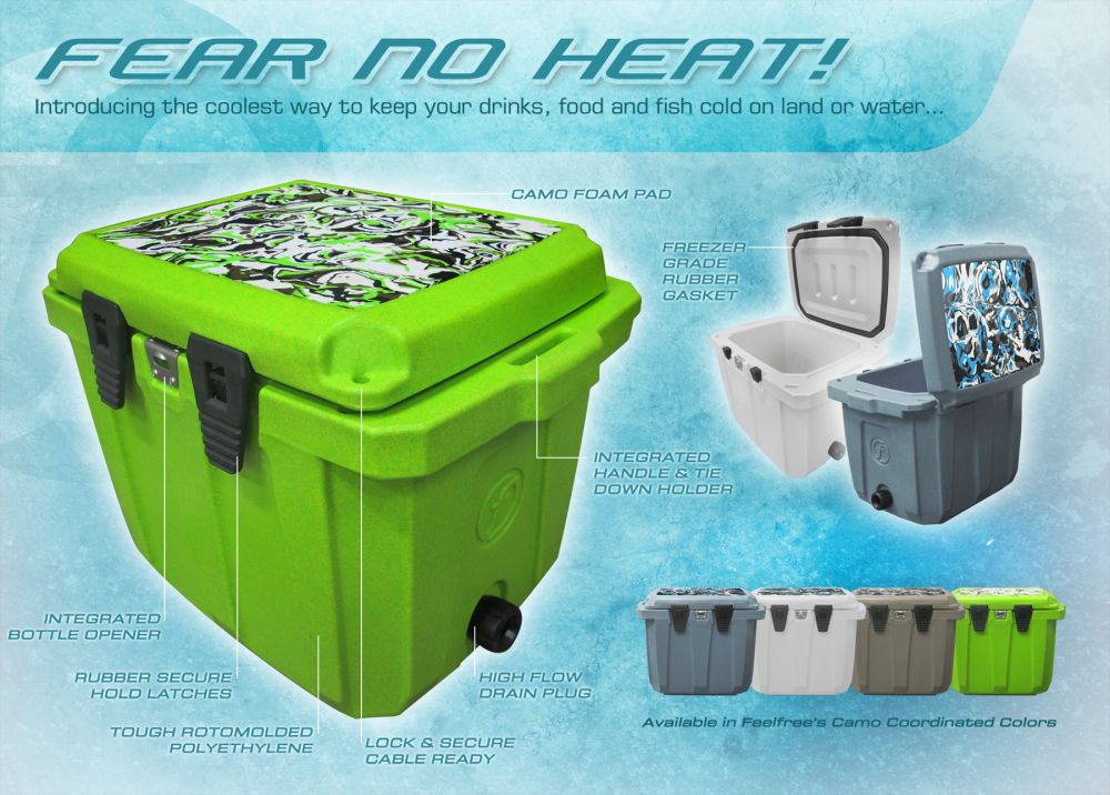 Feelfree hladilna torba Cooler 45L lime camouflage