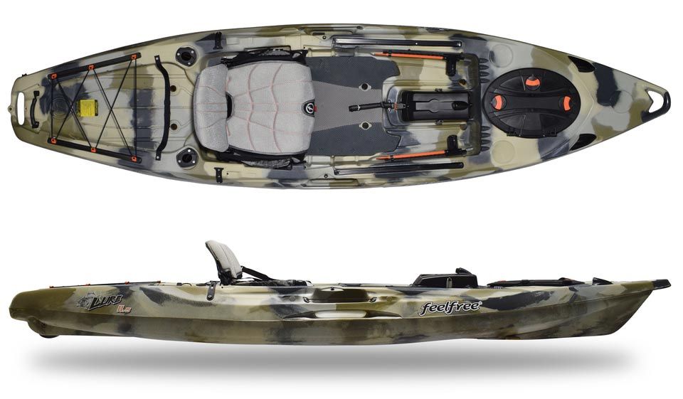 Kajak za ribolov Feelfree Lure 11.5 v2 Sonar pod (desert camo)