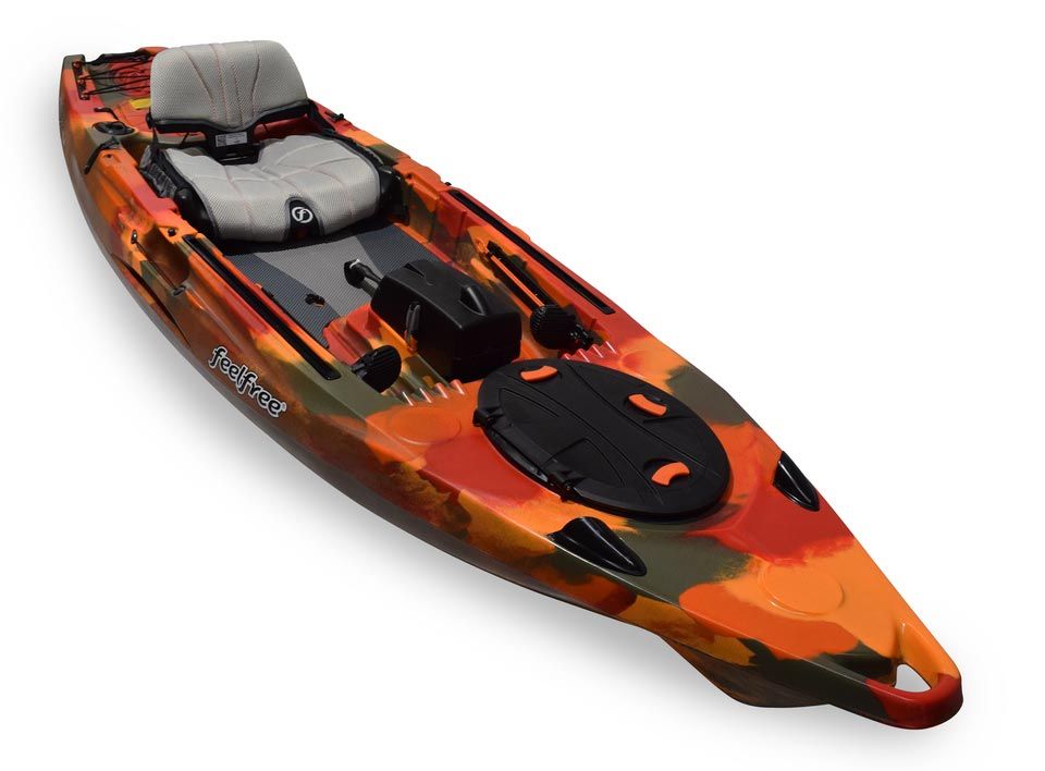 Kajak za ribolov Feelfree Lure 11.5 v2 Sonar pod orange camo