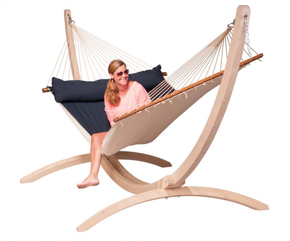 La Siesta viseča mreža Alabama Kingsize navy modra