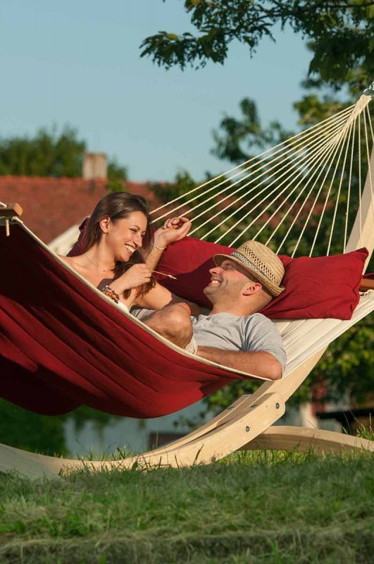 La Siesta viseča mreža Alabama Kingsize red pepper