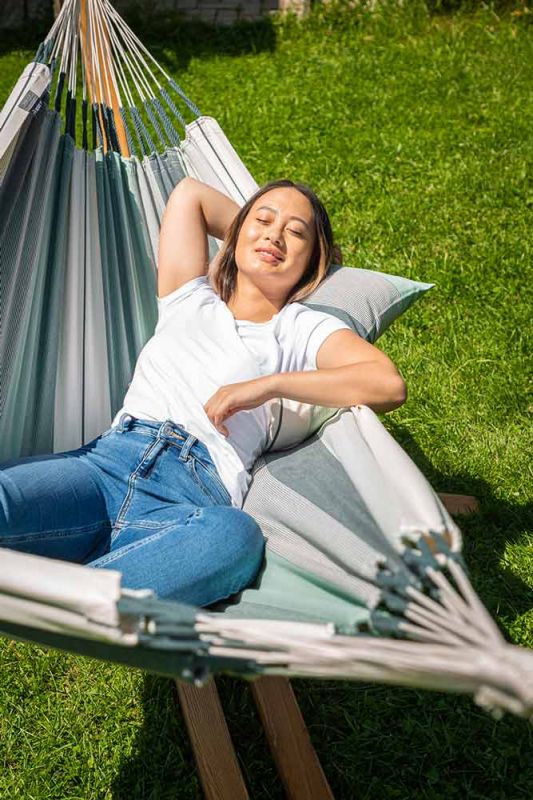 La Siesta bio bombaž Modesta Single olivno zelena