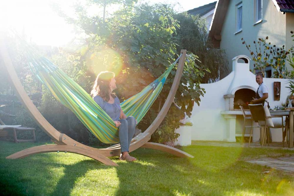 La Siesta viseča mreža Kingsize limeta zelena