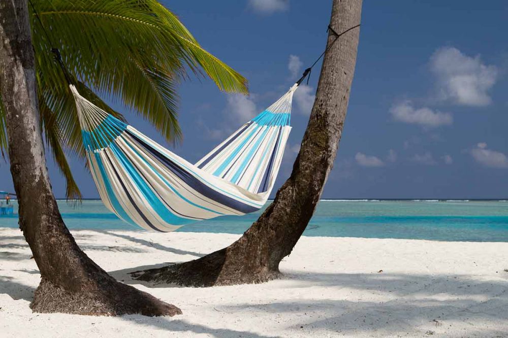 La Siesta viseča mreža Caribena aqua modra