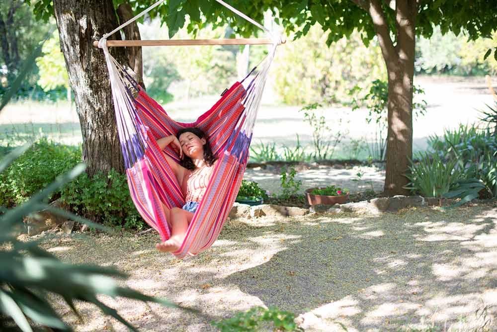 La Siesta viseči stol Habana Comfort flamingo
