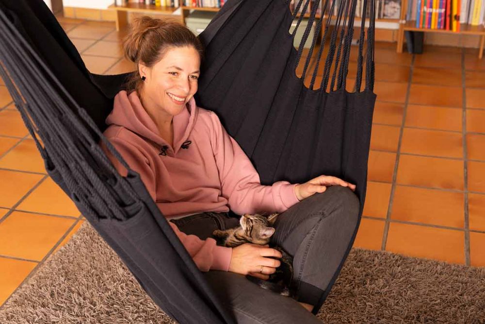 La Siesta viseči stol Habana Comfort onyx