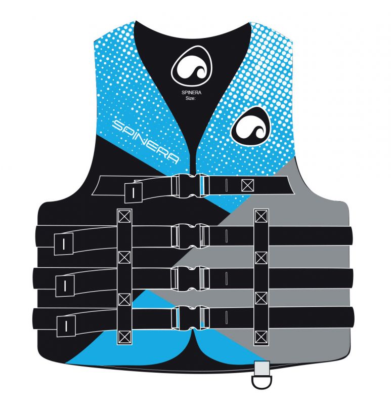 Rešilni jopič Jet Ski Deluxe Nylon 50N blue M