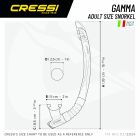 Cressi Gamma dihalka prozorna/modra