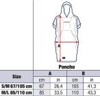 Cressi pončo brisača - kopalni plašč S/M navy modra