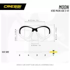 CRESSI otroška maska za potapljanje Moon limeta zelena