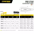 CRESSI plavutke za potapljanje PRO Star  39/40 črna
