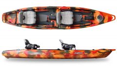 Kajak za ribolov Feelfree Lure II Tandem orange camo