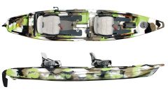 Kajak za ribolov Feelfree Lure II Tandem OD ready lime camo