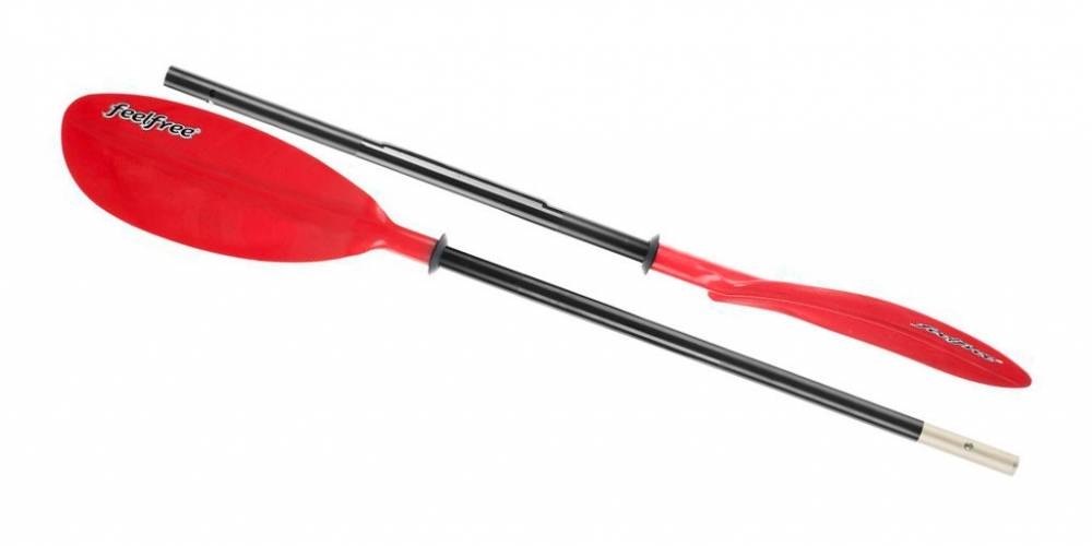 Veslo za kajak Feelfree ALU dvodelno 220 cm rdeč